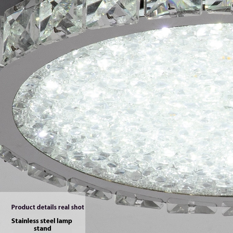 Ultra Thin LED Crystal Lamp Bedroom Ceiling Light